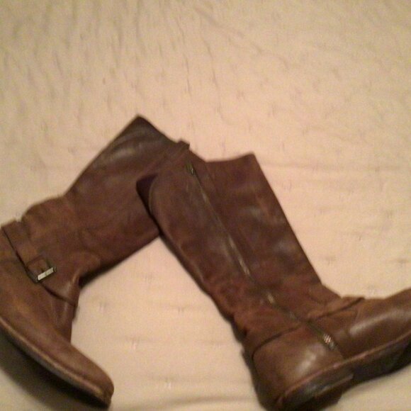 Cole Haan Brown Classic Riding Boots Size 10 B Equestrian Distressed Classic - Picture 5 of 7